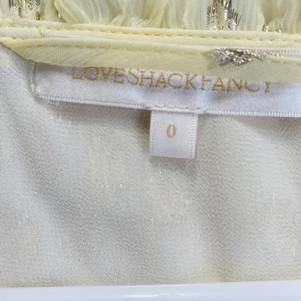 LoveShackFancy Tiered Ruffle Chiffon Mini Dress – Size 0 - Picture 5 of 11